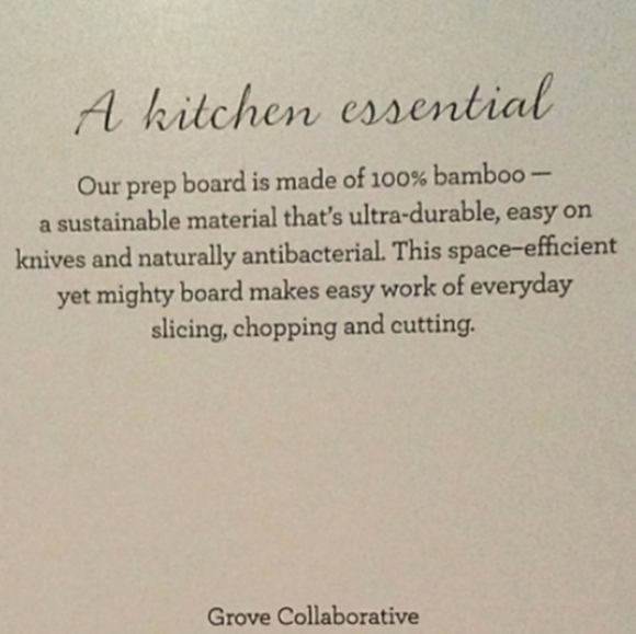 Grove Co Collaborative Bamboo Cutting Prep Wood Cheese Board Mini Charcuterie - Picture 5 of 5